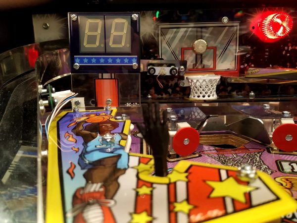 Super Hoop upper playfield detail